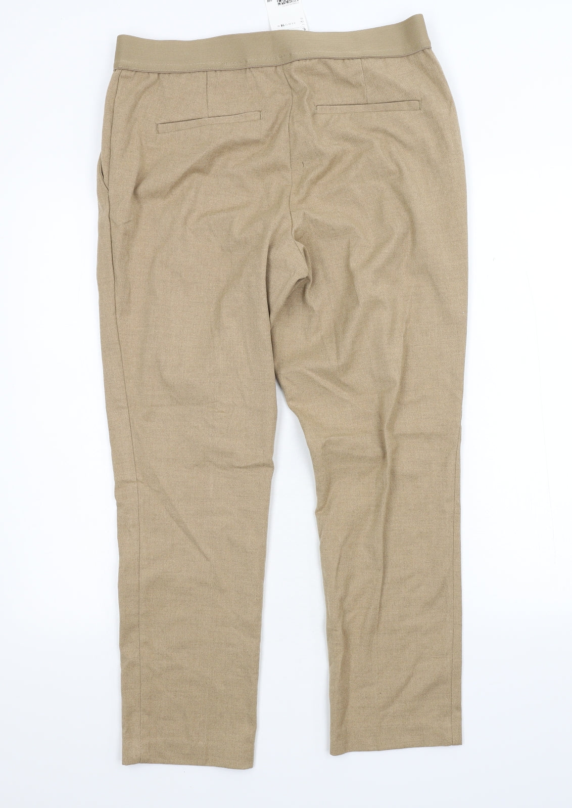 H&M Womens Beige   Trousers  Size 14 L27 in