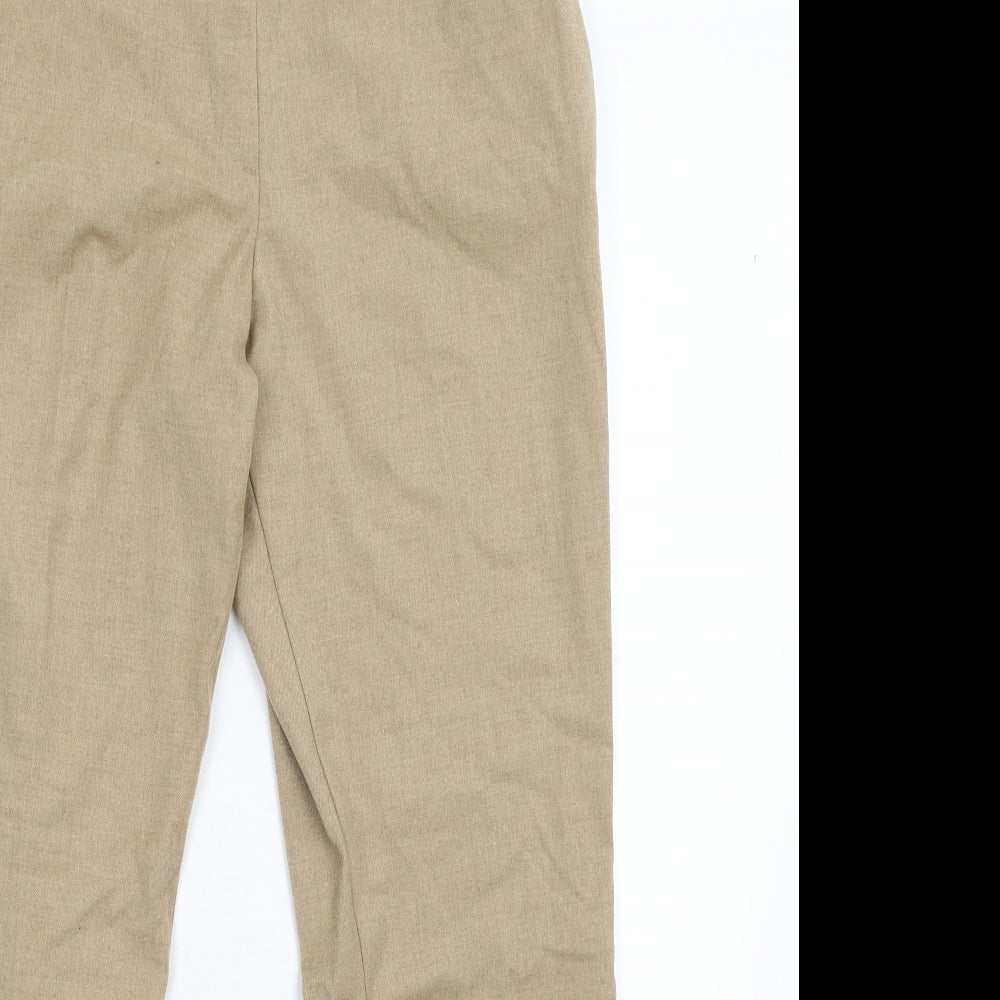 H&M Womens Beige   Trousers  Size 14 L27 in