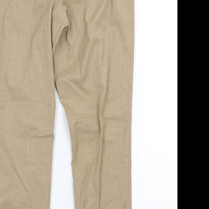 Preloved H&M Womens Beige   Trousers  Size 14 L27 in - Label