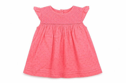 Front view of George girls’ pink a-line, size 9-12, months