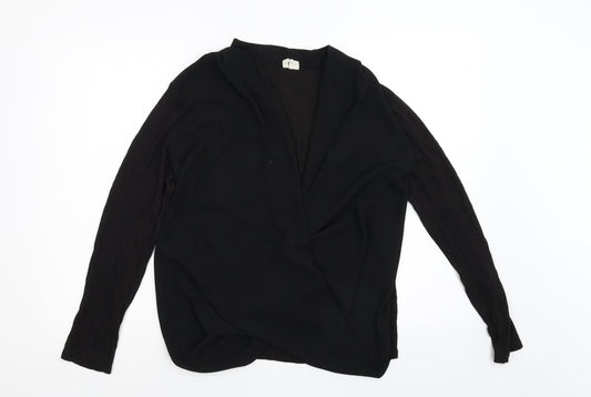 Japna Womens Black   Tunic Blouse Size L