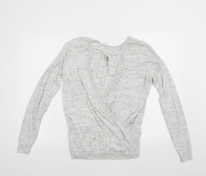 Preloved NEXT Womens Grey   Pullover Jumper Size 14 - Back