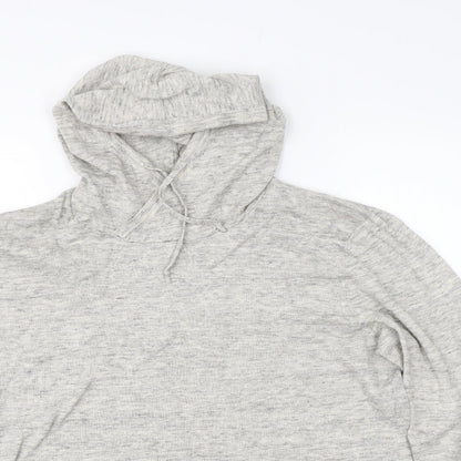 Preloved H&M Womens Grey   Pullover Hoodie Size L - Detail