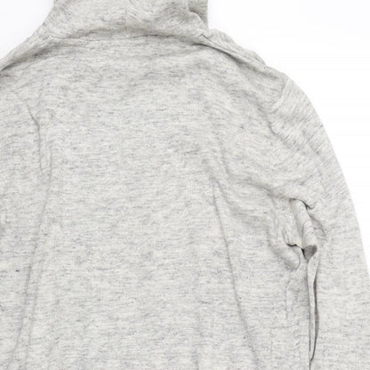 Preloved H&M Womens Grey   Pullover Hoodie Size L - Label