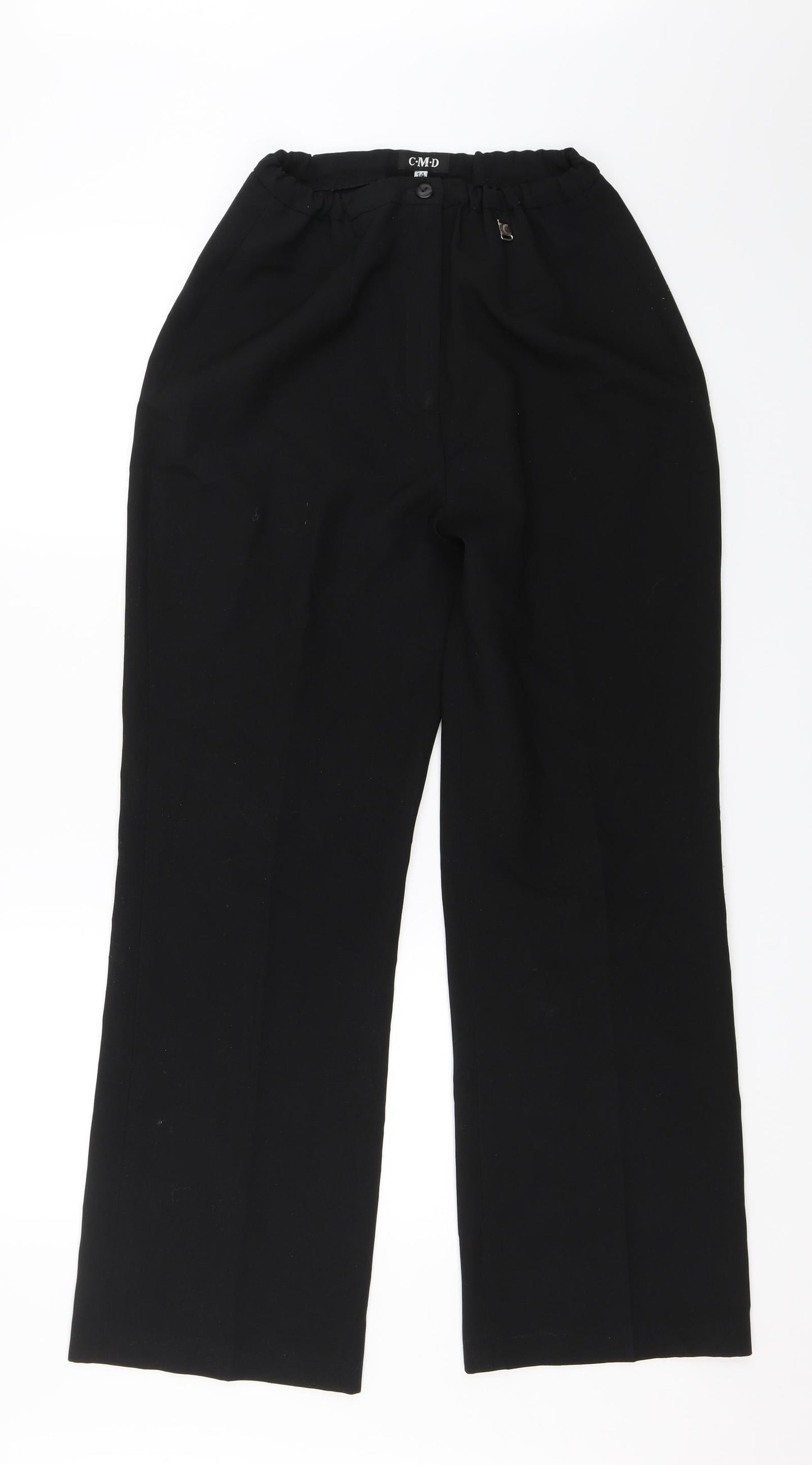 CMD Womens Black   Trousers  Size 14 L29 in