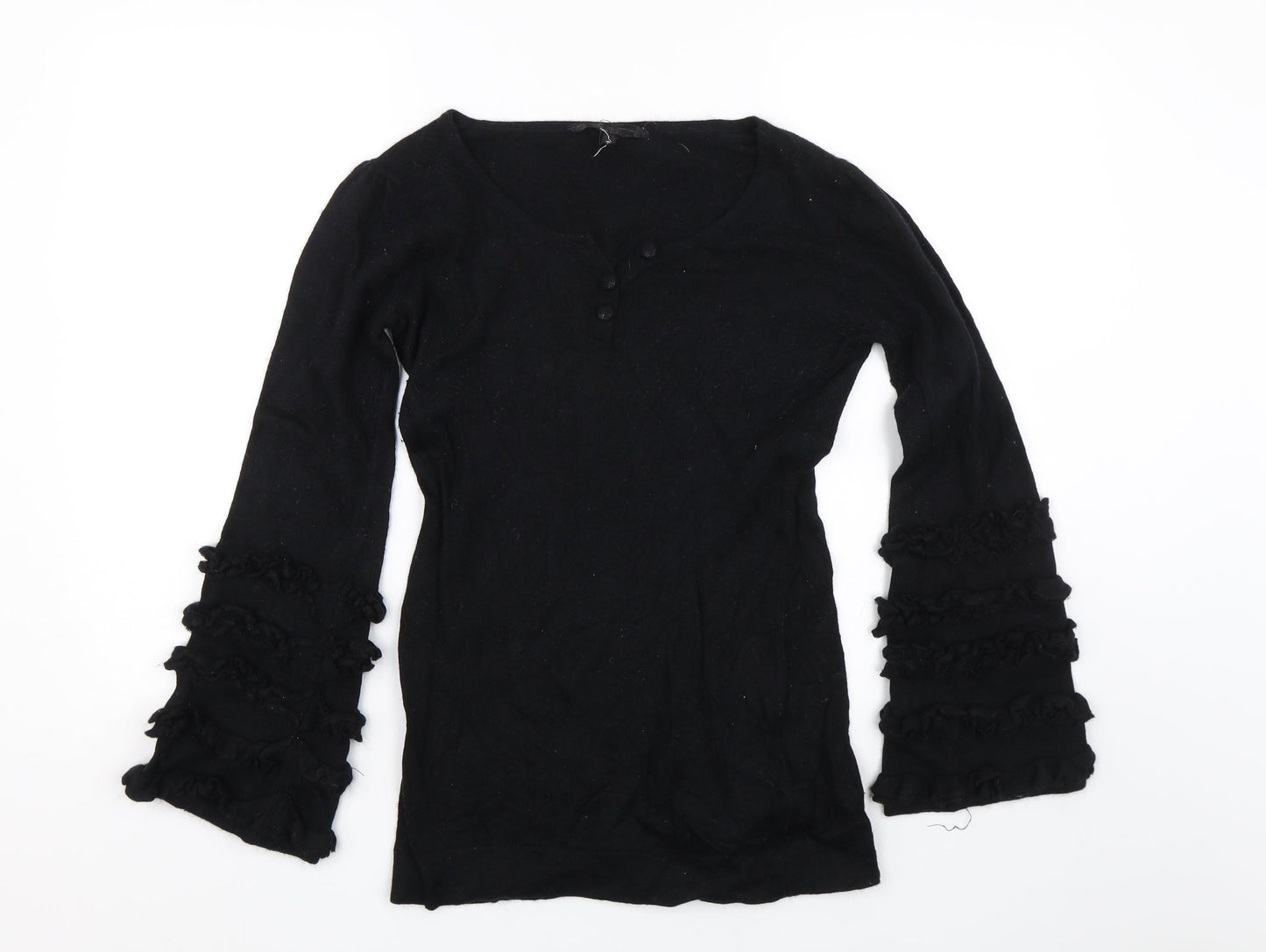 Peoples Market Womens Black   Basic T-Shirt Size M