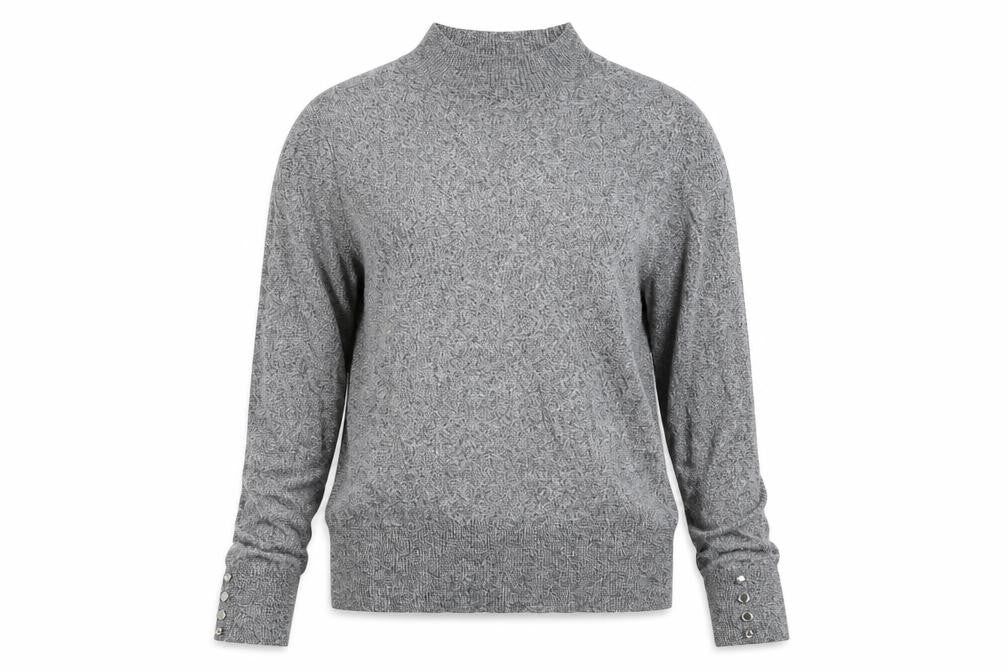 F&F Womens Grey  Knit Pullover Jumper Size 12