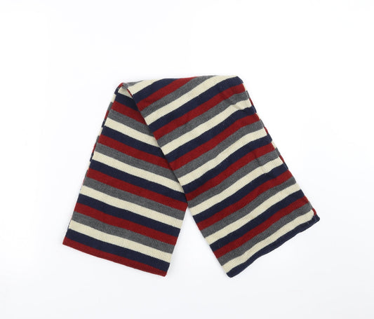 Preworn Mens Blue Striped  Scarf  One Size