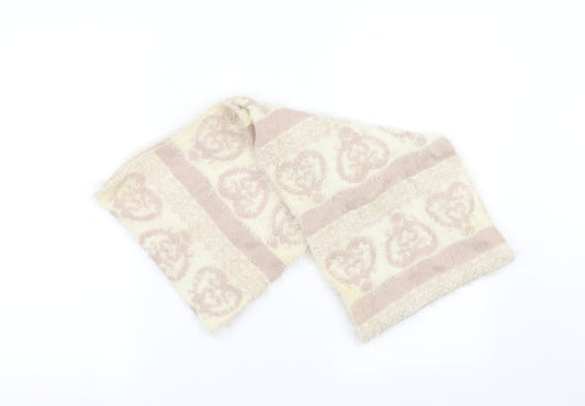 Preworn Womens Beige Geometric   Scarf   - loop scarf