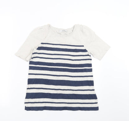 George Womens Blue Striped  Pullover Jumper Size 8