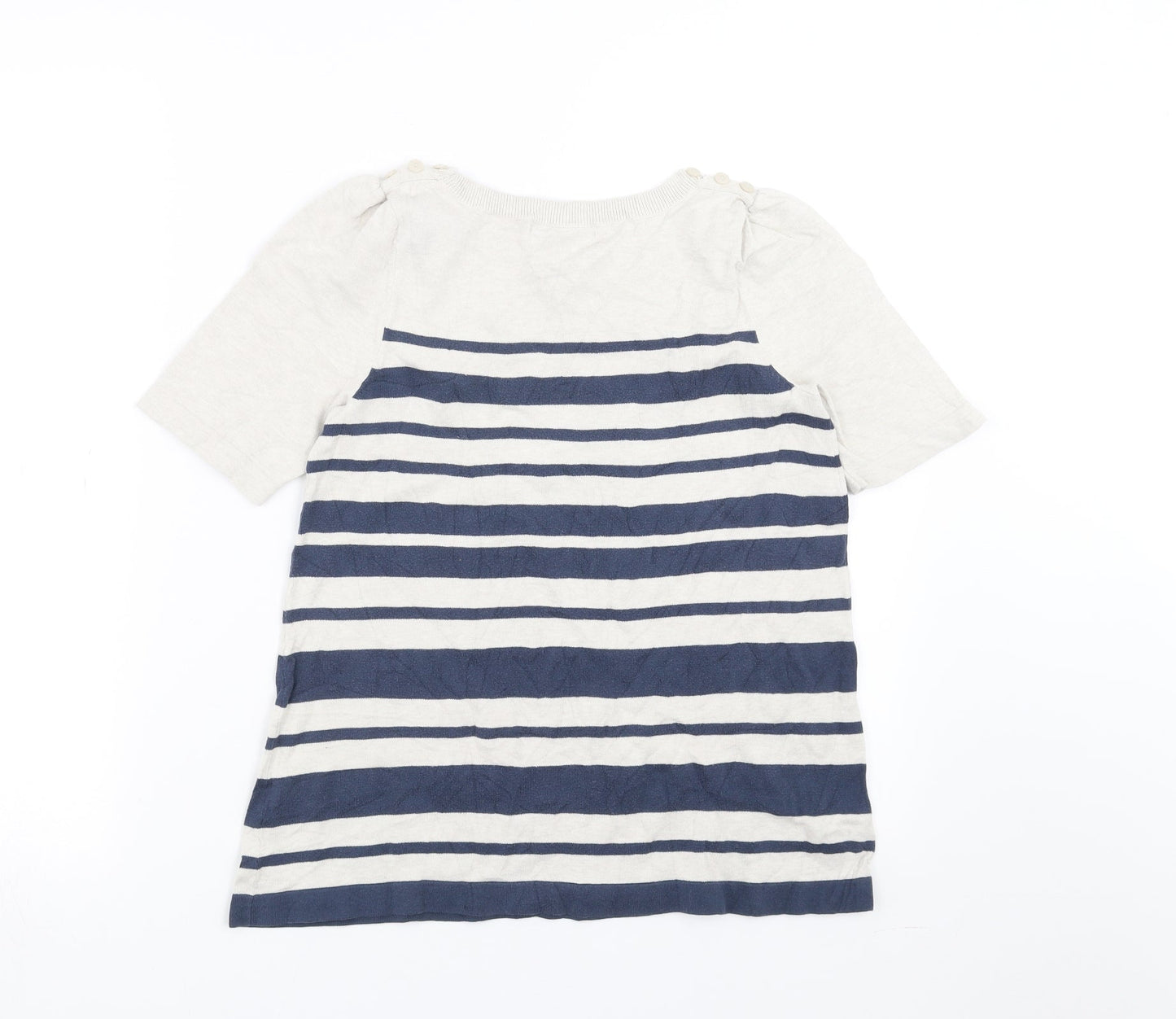 George Womens Blue Striped  Pullover Jumper Size 8