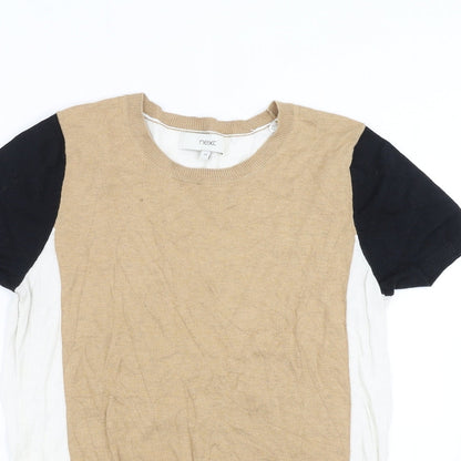 Next Womens Beige  Knit Pullover Jumper Size 12