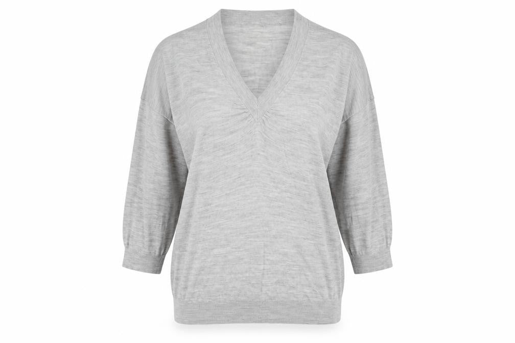 Topshop Womens Grey  Knit Pullover Jumper Size 12