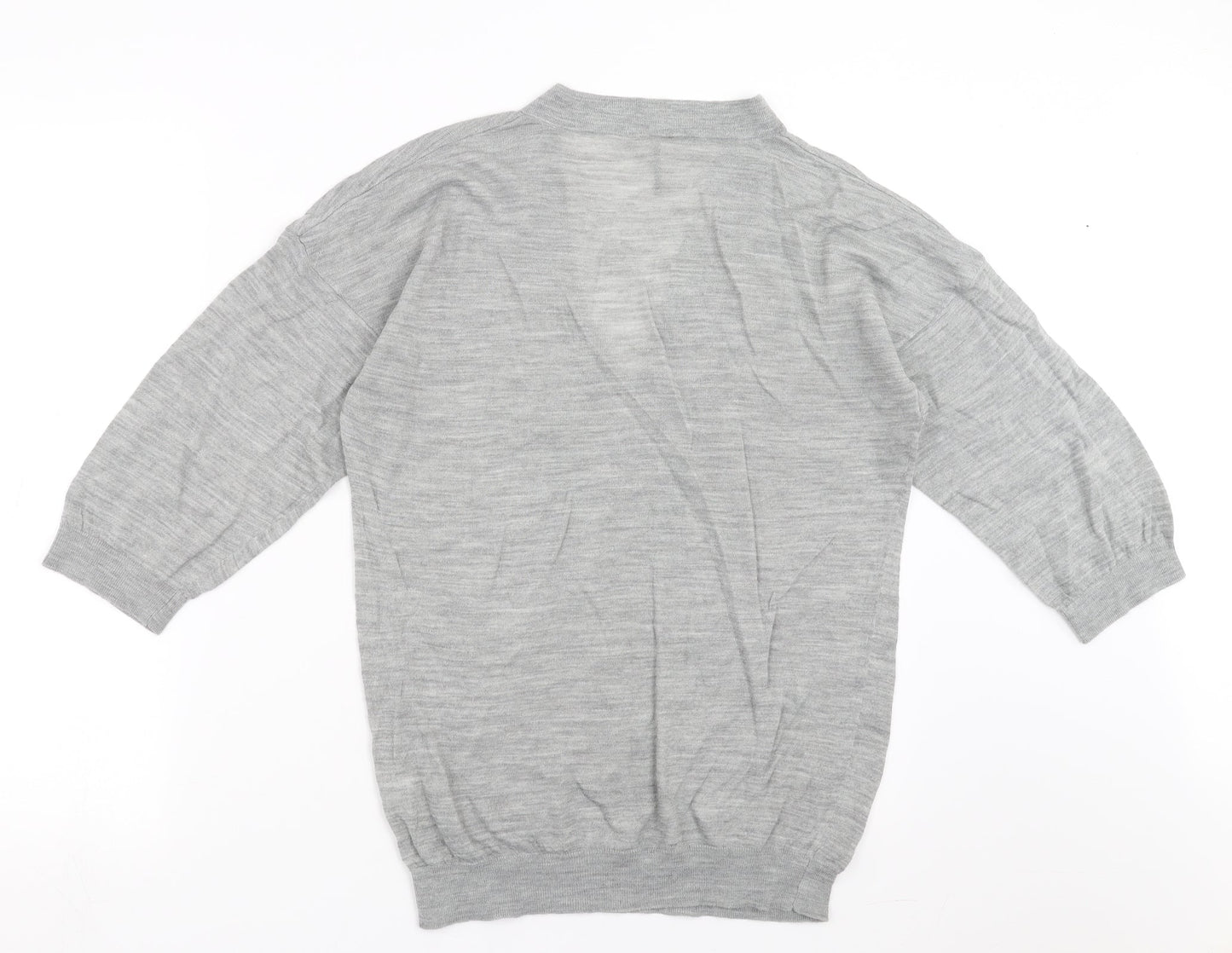 Topshop Womens Grey  Knit Pullover Jumper Size 12