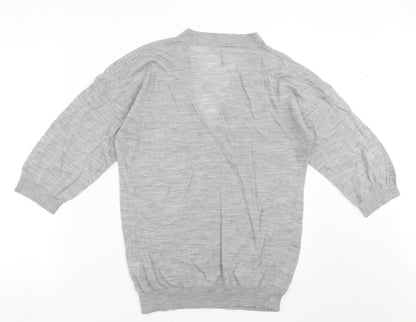 Topshop Womens Grey  Knit Pullover Jumper Size 12