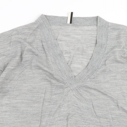 Topshop Womens Grey  Knit Pullover Jumper Size 12