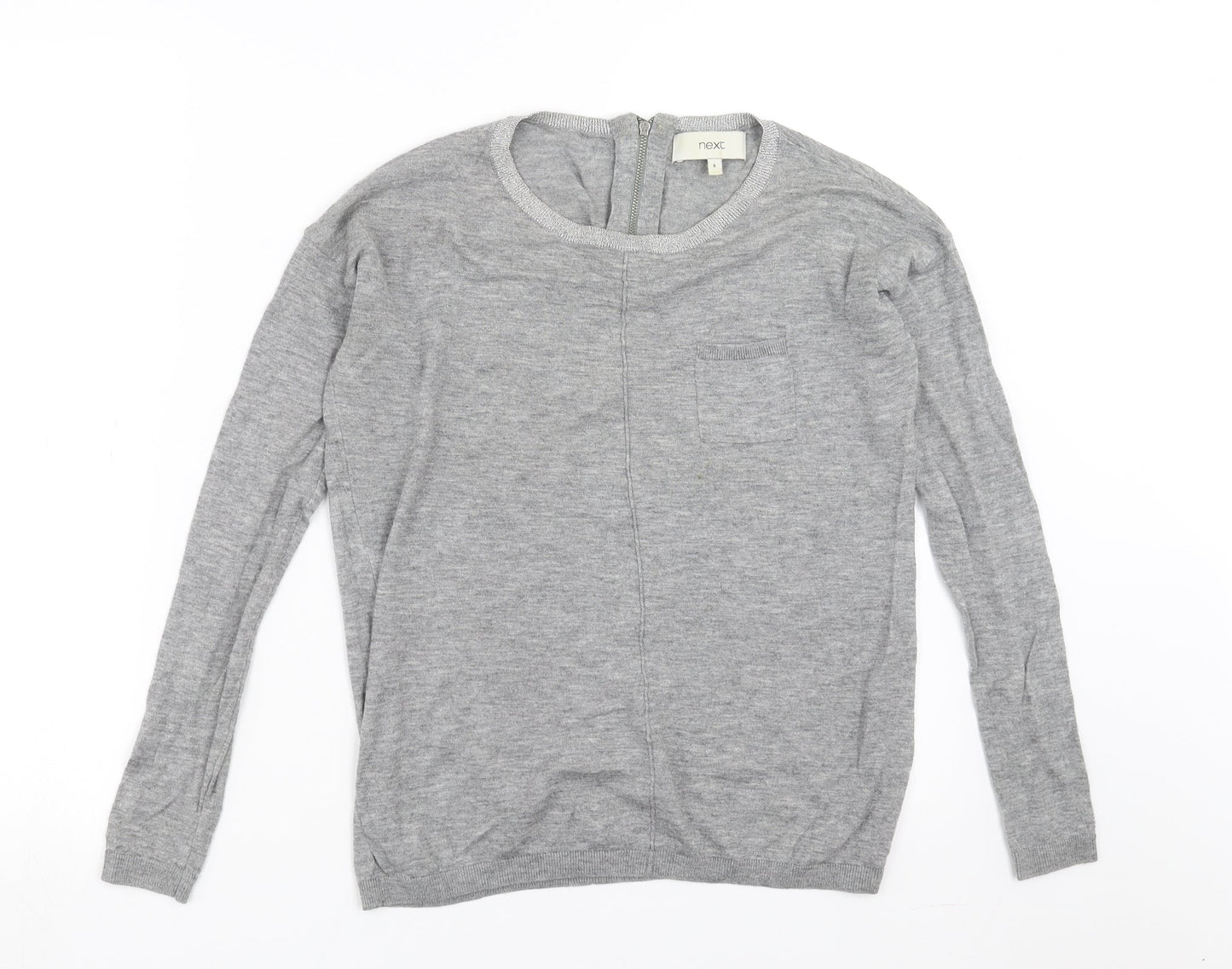 NEXT Womens Grey  Knit Pullover Jumper Size 6