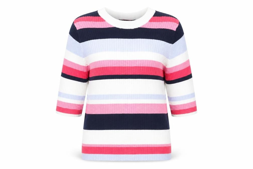 Marks & Spencer Womens Multicoloured Striped  Pullover Jumper Size 12