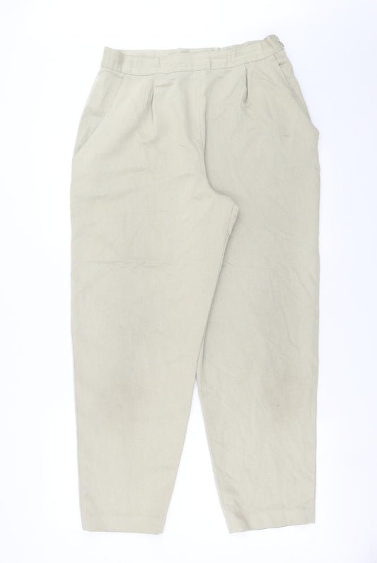 BHS Womens Beige   Trousers  Size 16 L28 in