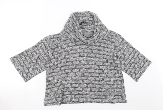 Principles Womens Grey  Knit Pullover Jumper Size 14