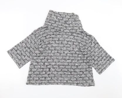 Back view of Principles women’s grey knit jumper, size UK 14