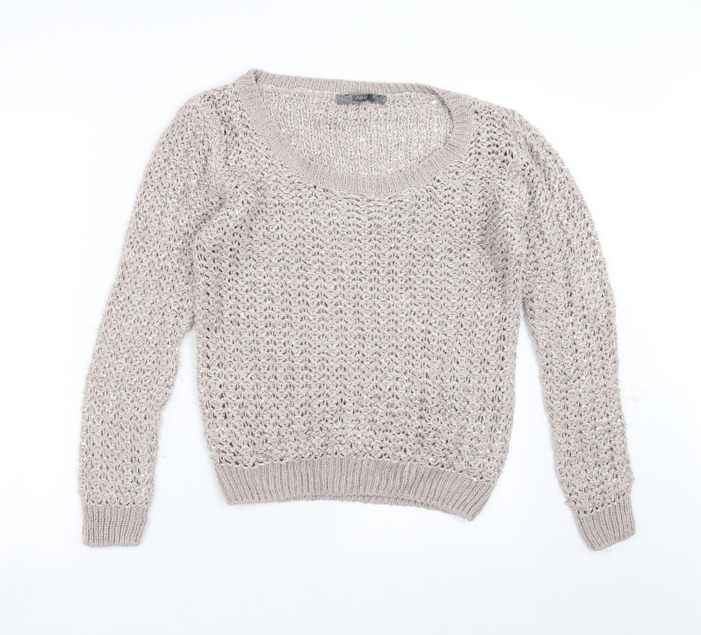 NEXT Womens Grey   Pullover Jumper Size L  - sequins