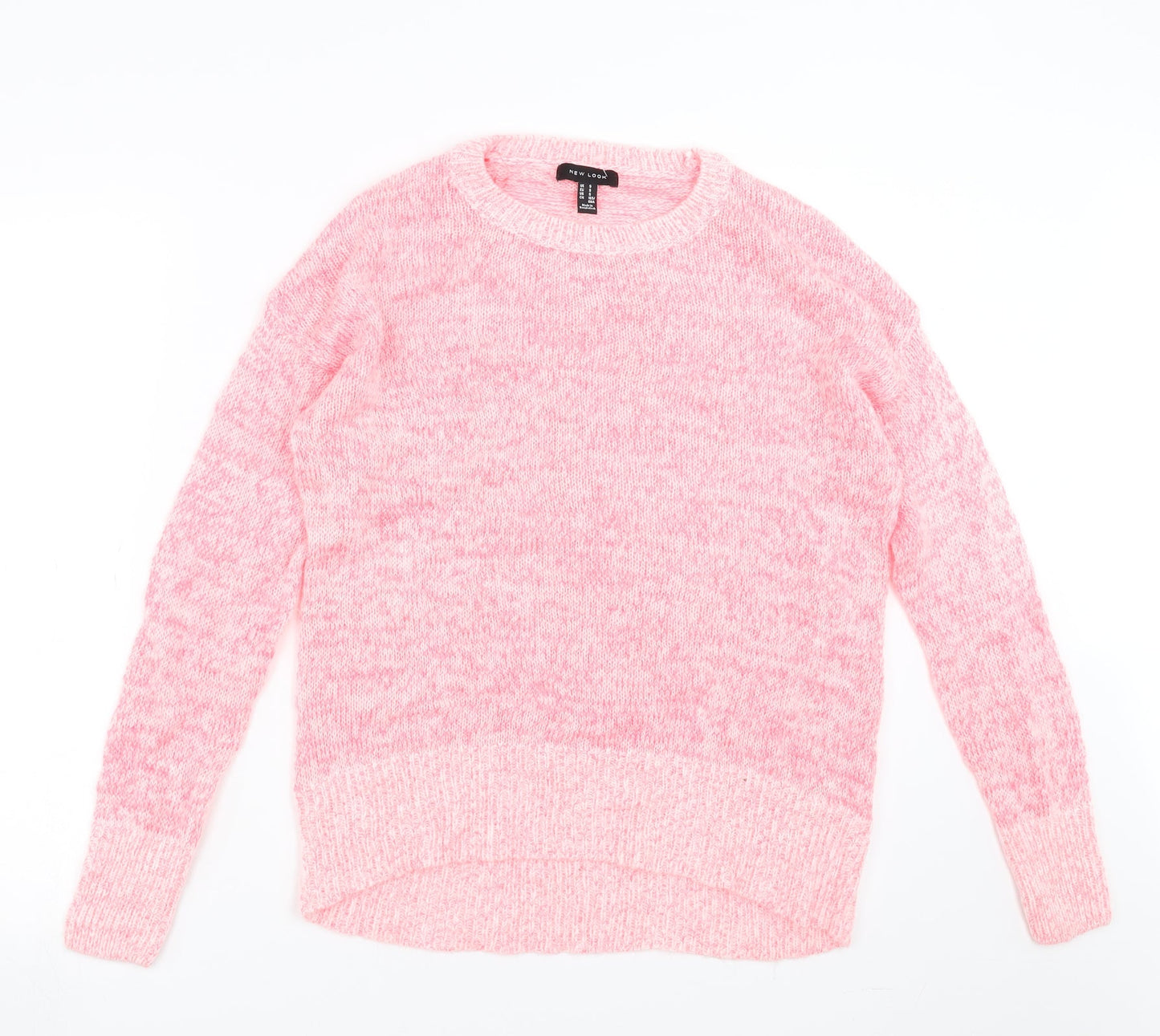 New Look Womens Pink  Knit Pullover Jumper Size S