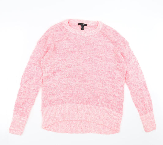 New Look Womens Pink  Knit Pullover Jumper Size S