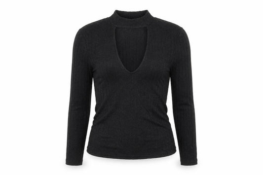 Divided by H&M Womens Black   Basic Blouse Size S