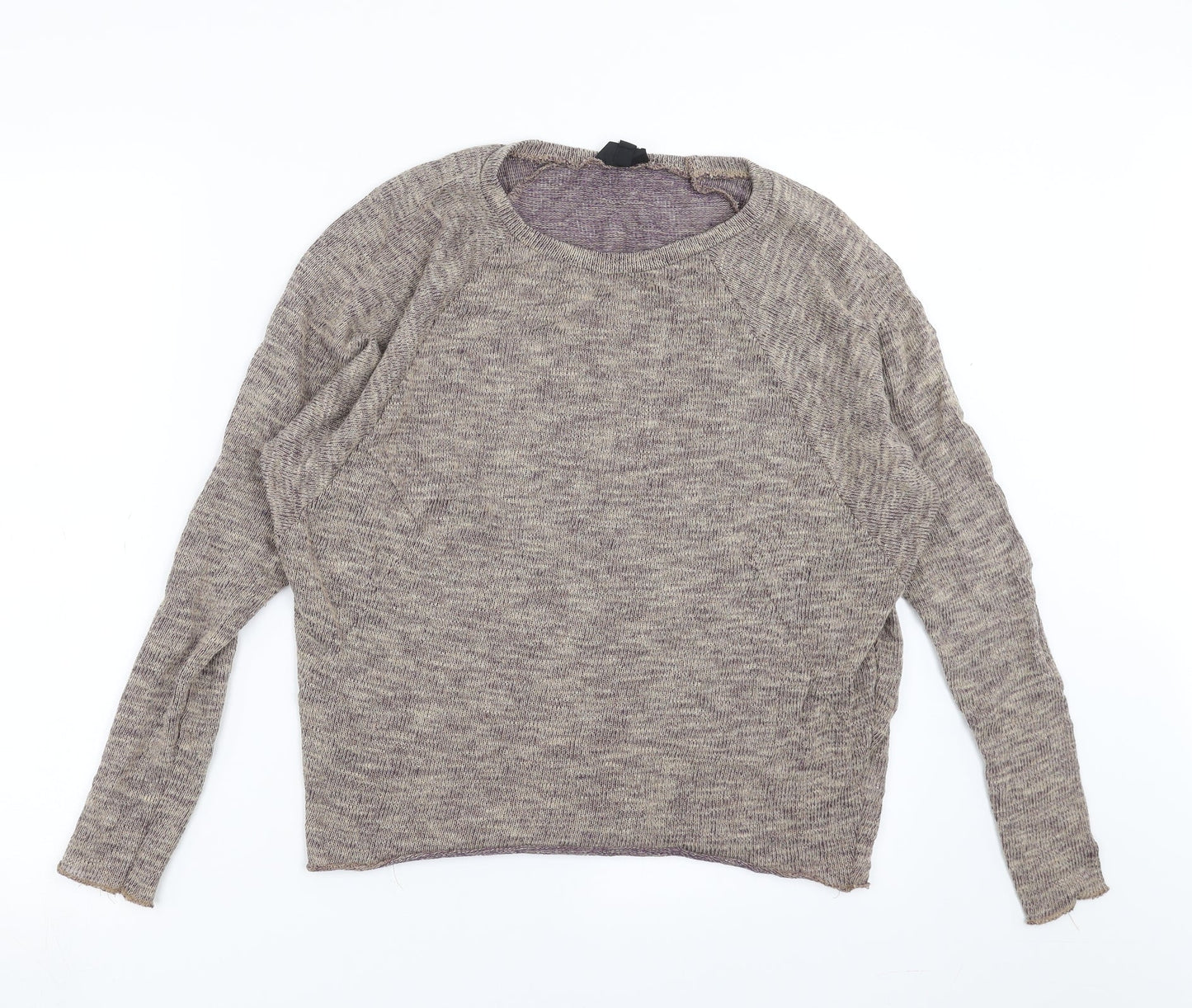 Topshop Womens Beige  Knit Pullover Jumper Size 10