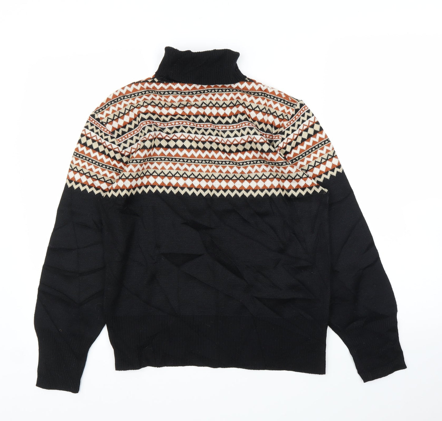 Preworn Womens Black Argyle/Diamond  Pullover Jumper Size L