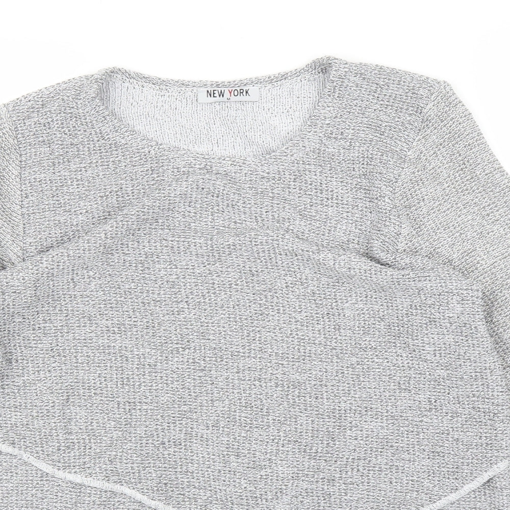 New York Womens Grey   Basic Blouse Size M