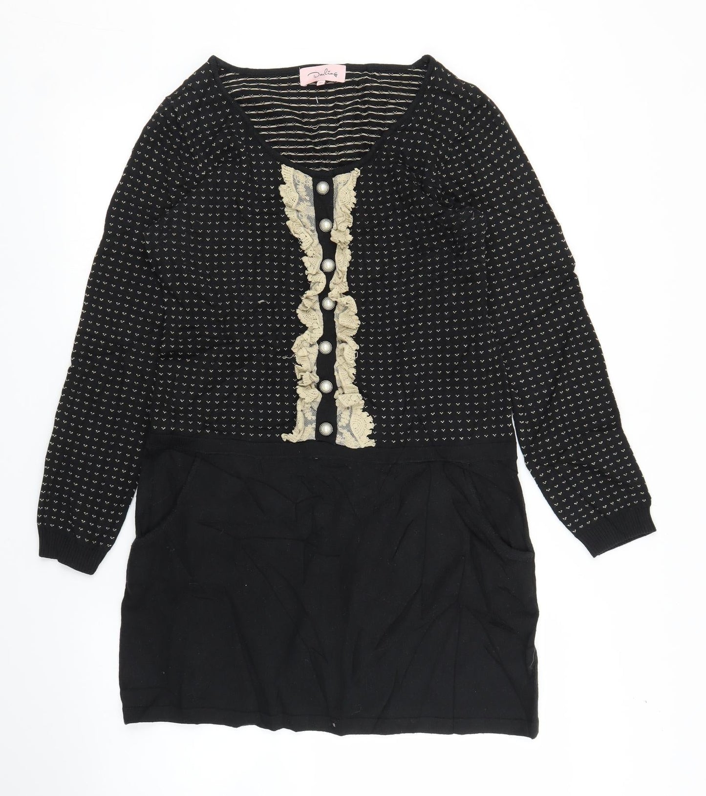 Darling Womens Black   Jumper Dress  Size M