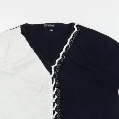 Al Paradise Womens Blue   Basic Blouse Size M