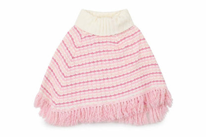 Pineapple Girls Pink Striped  Pullover Jumper Size M  - Poncho
