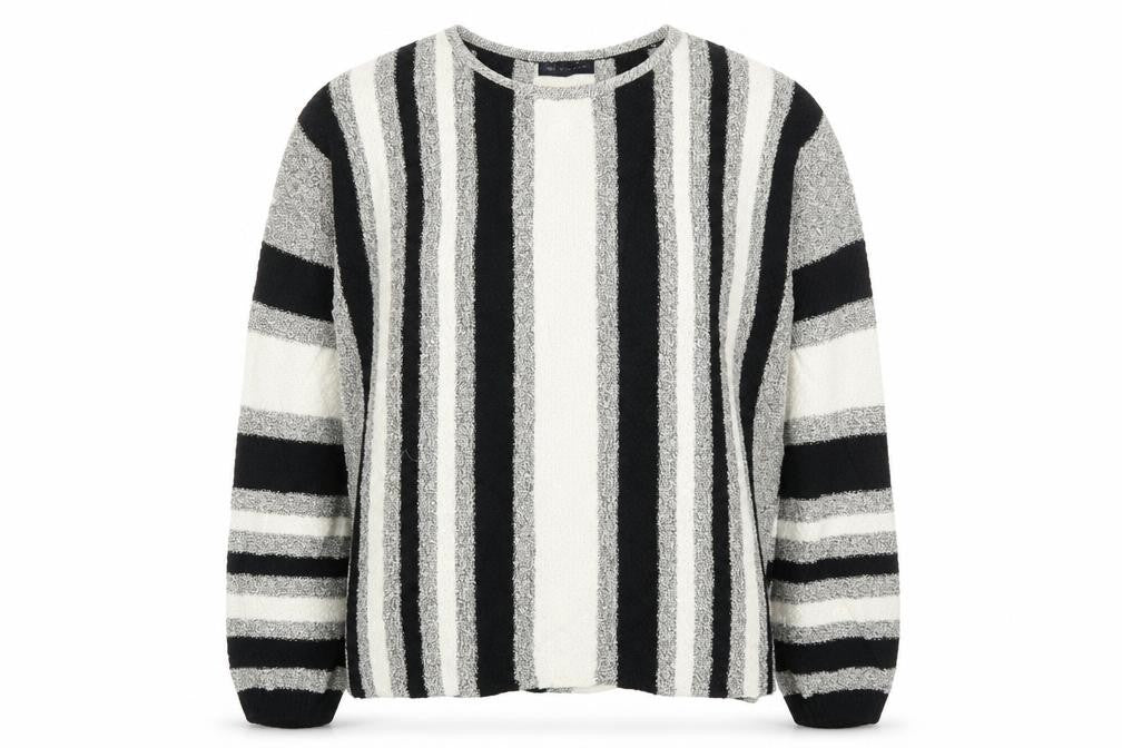 Marks & Spencer Womens Beige Striped  Pullover Jumper Size L