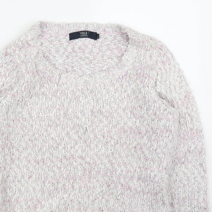 Isle Womens Pink   Pullover Jumper Size S