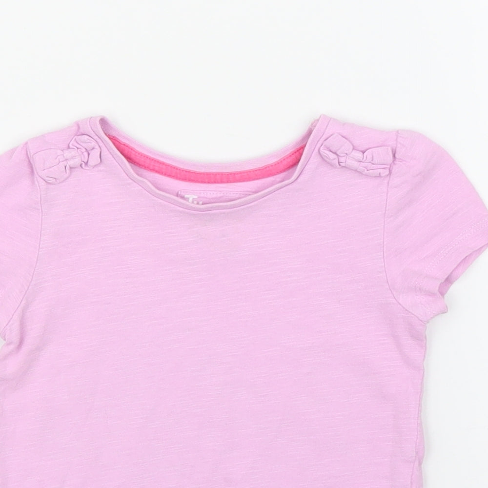 TU Girls Purple   Basic T-Shirt Size 9-12 Months