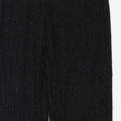 Zara  Womens Black   Trousers  Size S L21 in