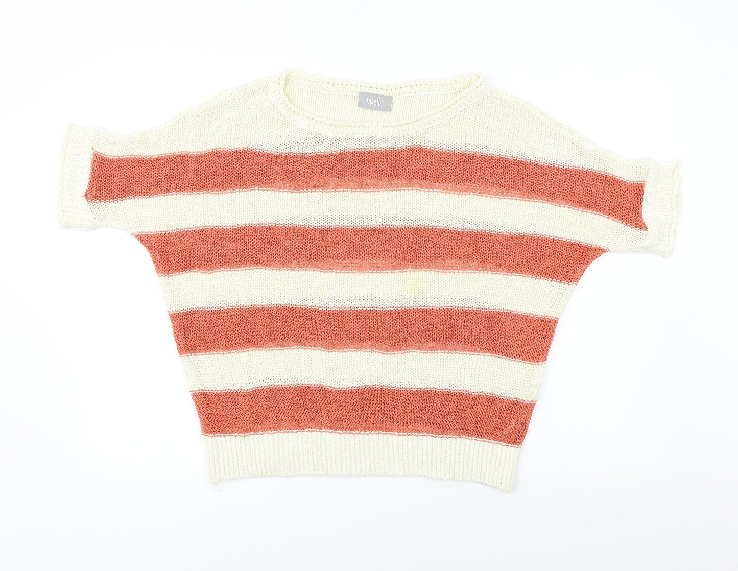 Wallis  Womens Beige Striped  Pullover Jumper Size L