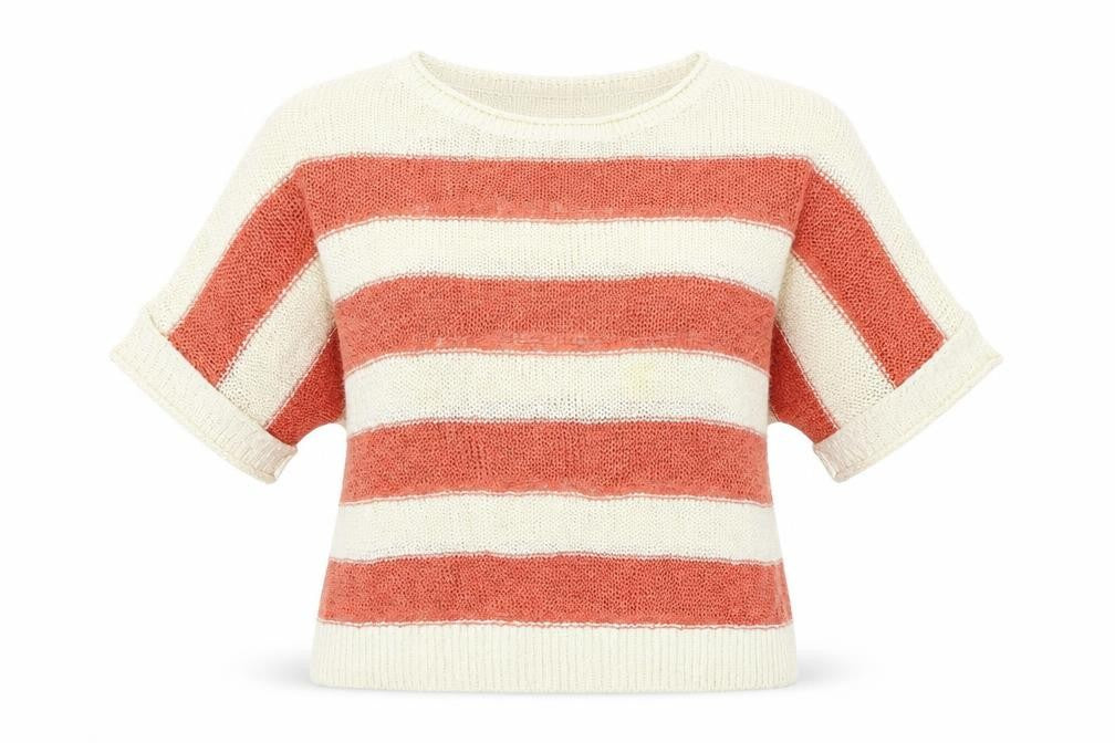 Wallis  Womens Beige Striped  Pullover Jumper Size L