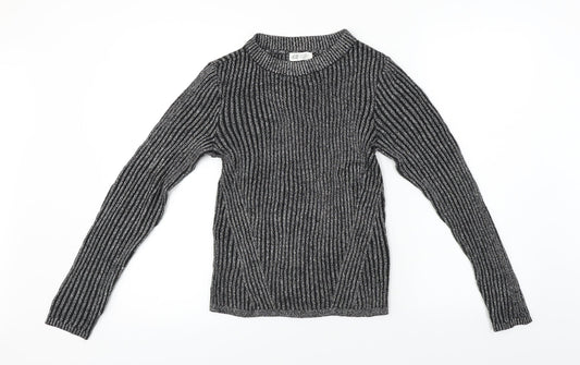 H&M  Girls Black   Pullover Jumper Size 12-13 Years
