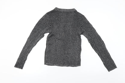 H&M  Girls Black   Pullover Jumper Size 12-13 Years
