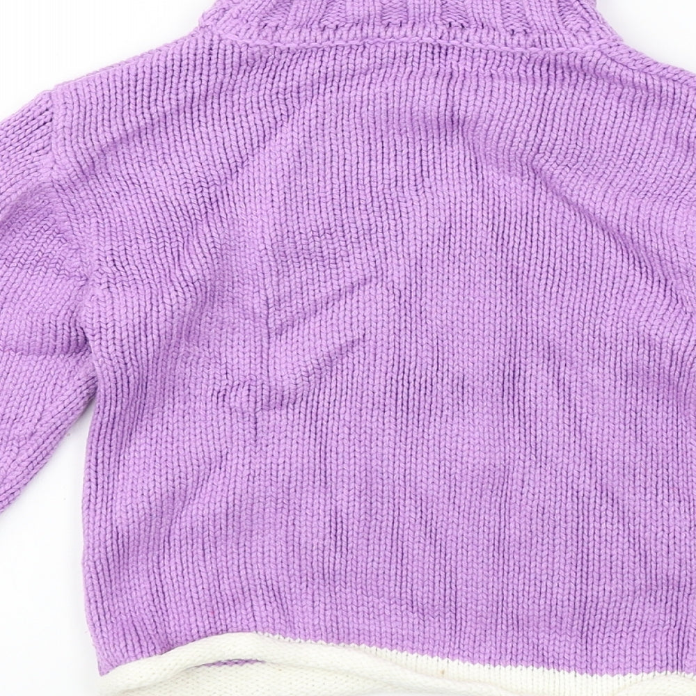 BHS  Girls Purple   Pullover Jumper Size 5 Years