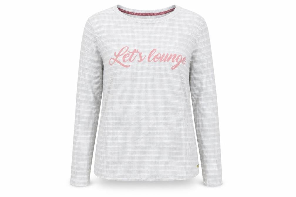 lounge wear  Womens Grey Striped  Pullover Jumper Size 14