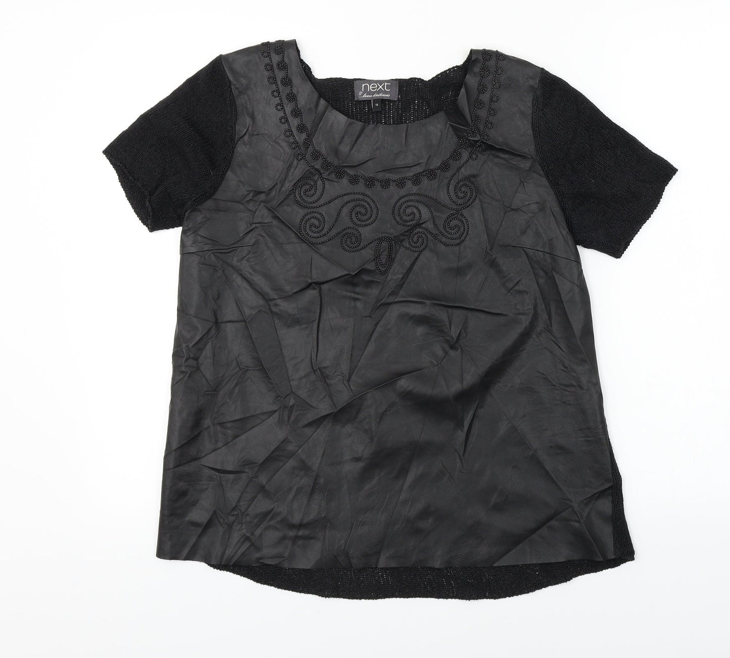 NEXT Womens Black   Basic T-Shirt Size 12
