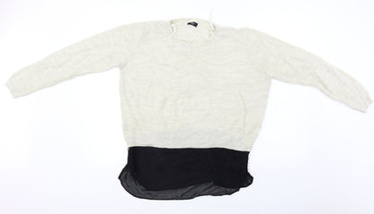 F&F  Womens Beige   Pullover Jumper Size 12