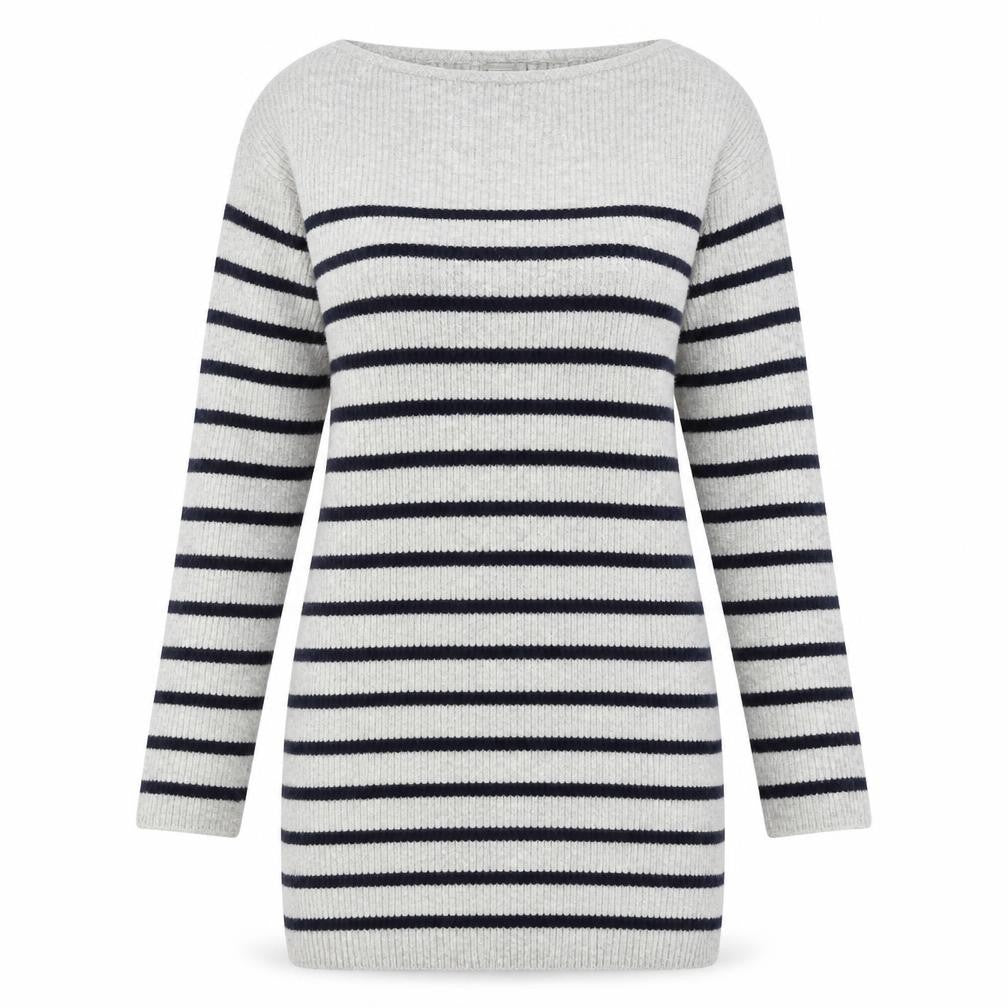 ASOS Womens Grey Striped  Pullover Jumper Size 6