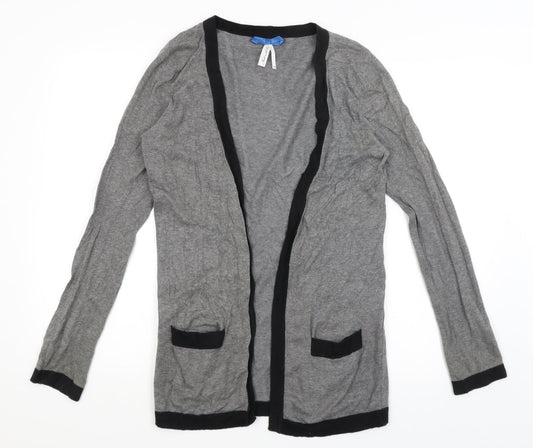NEXT Womens Grey   Wrap Jumper Size 10