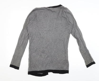 Next Womens Grey   Wrap Jumper Size 10